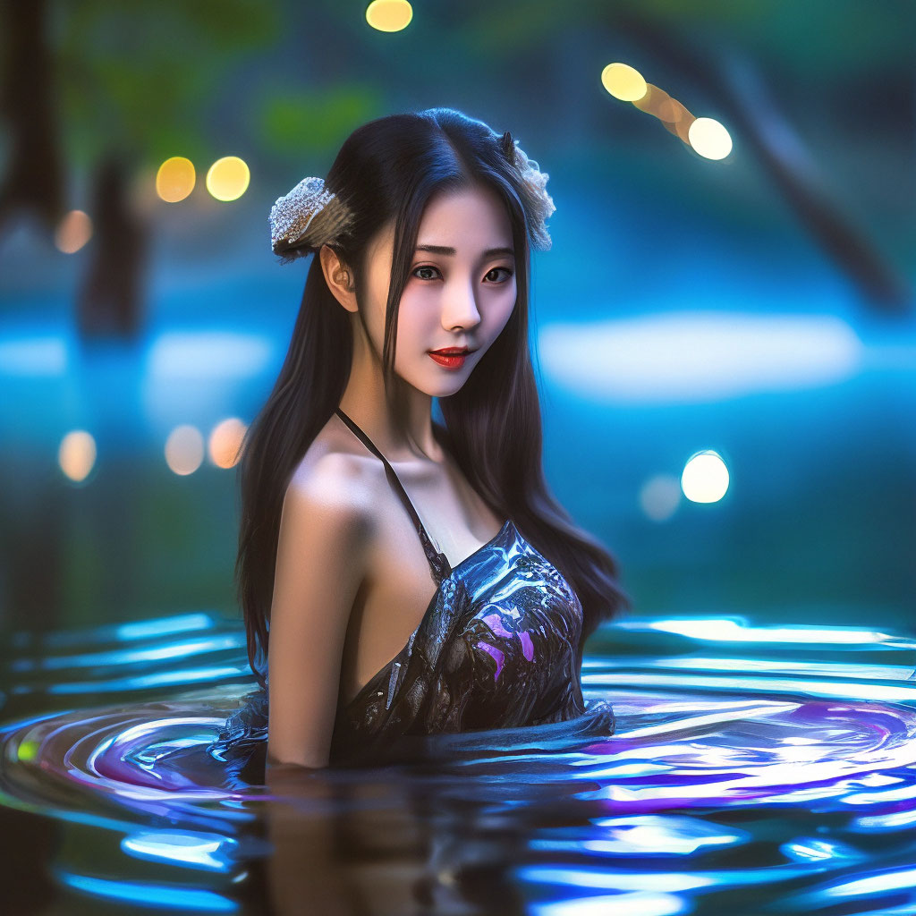 Красивая китайская девушка богиня.…» — создано в Шедевруме