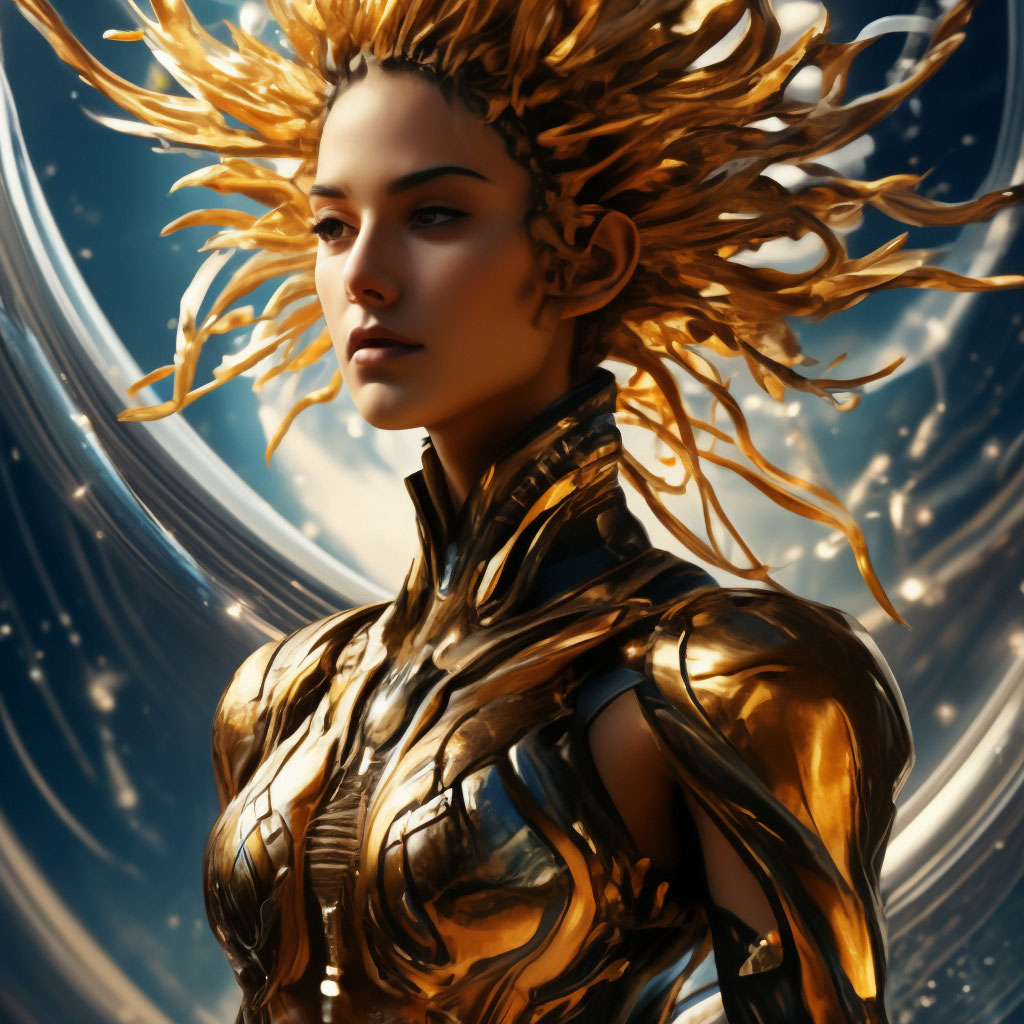 "The sun the stars and the moon the universe" — image created in Shedevrum