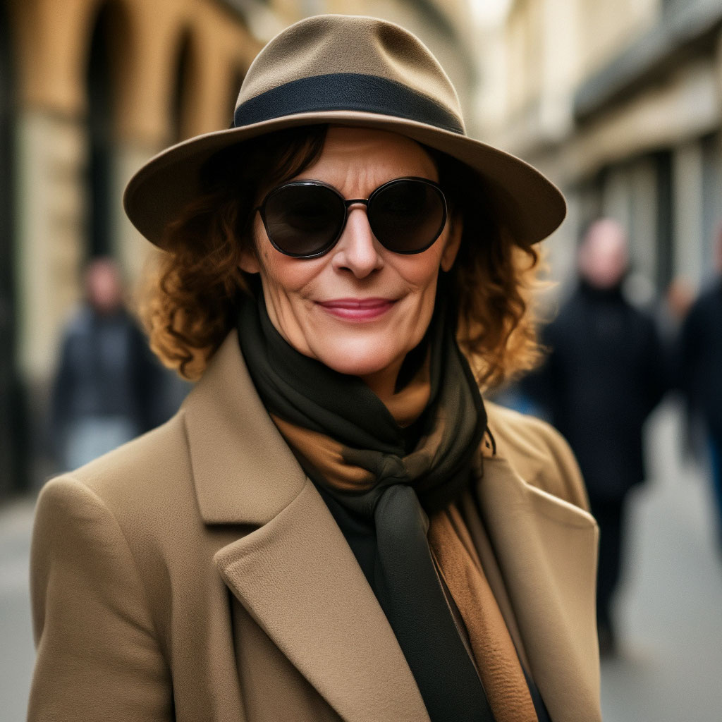 зрелая на улице 