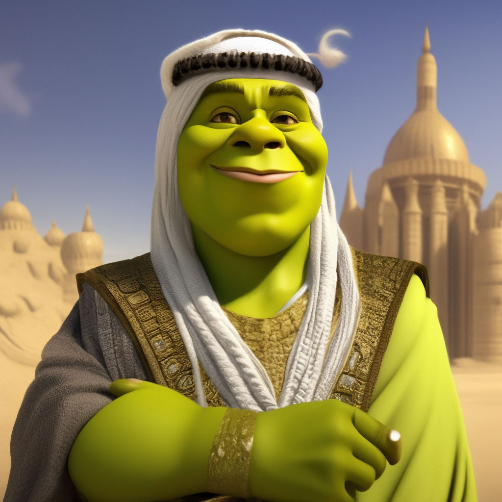 Shrek the Arab Sheikh