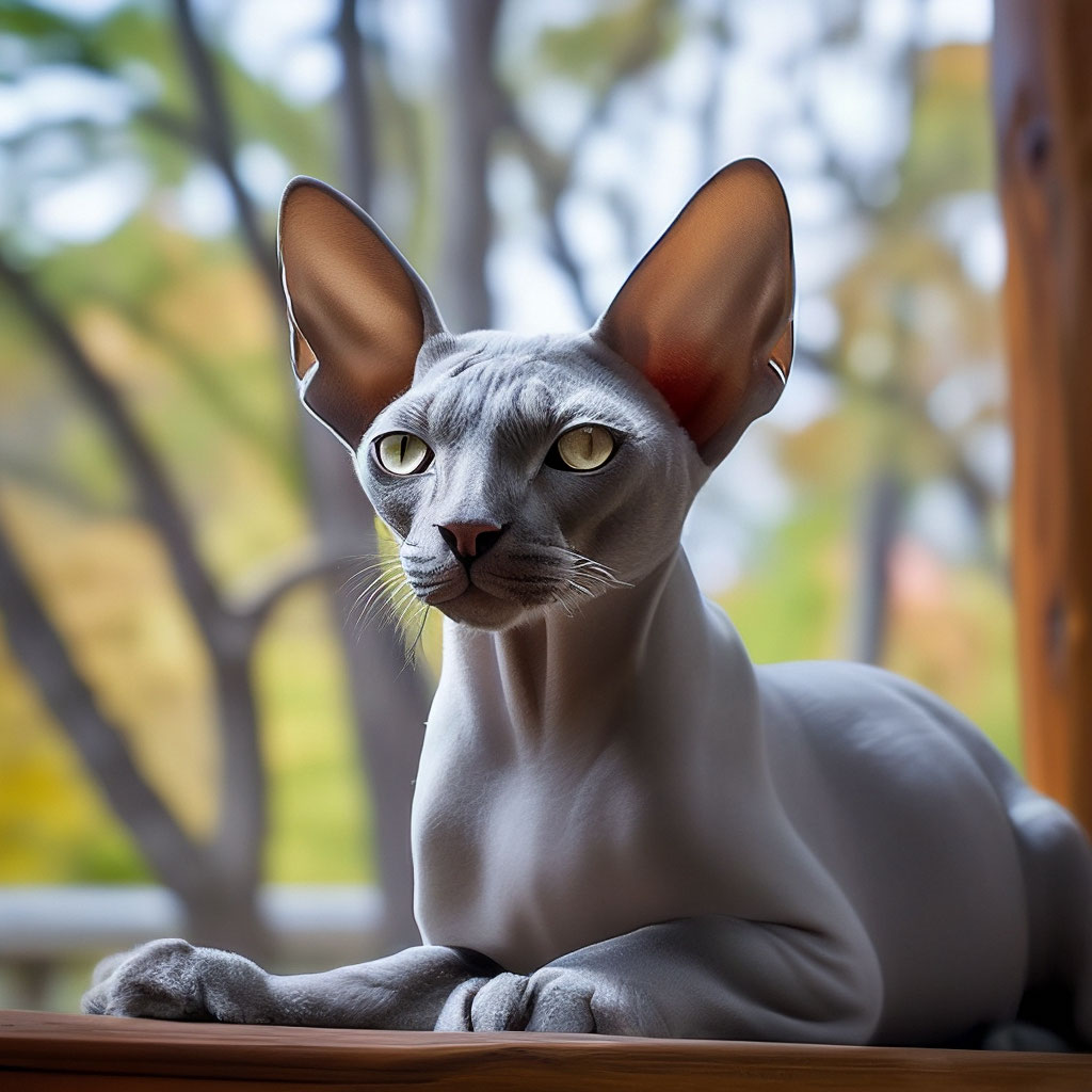 Кошка-сфинкс велюровый, серый, фото …» — создано в Шедевруме