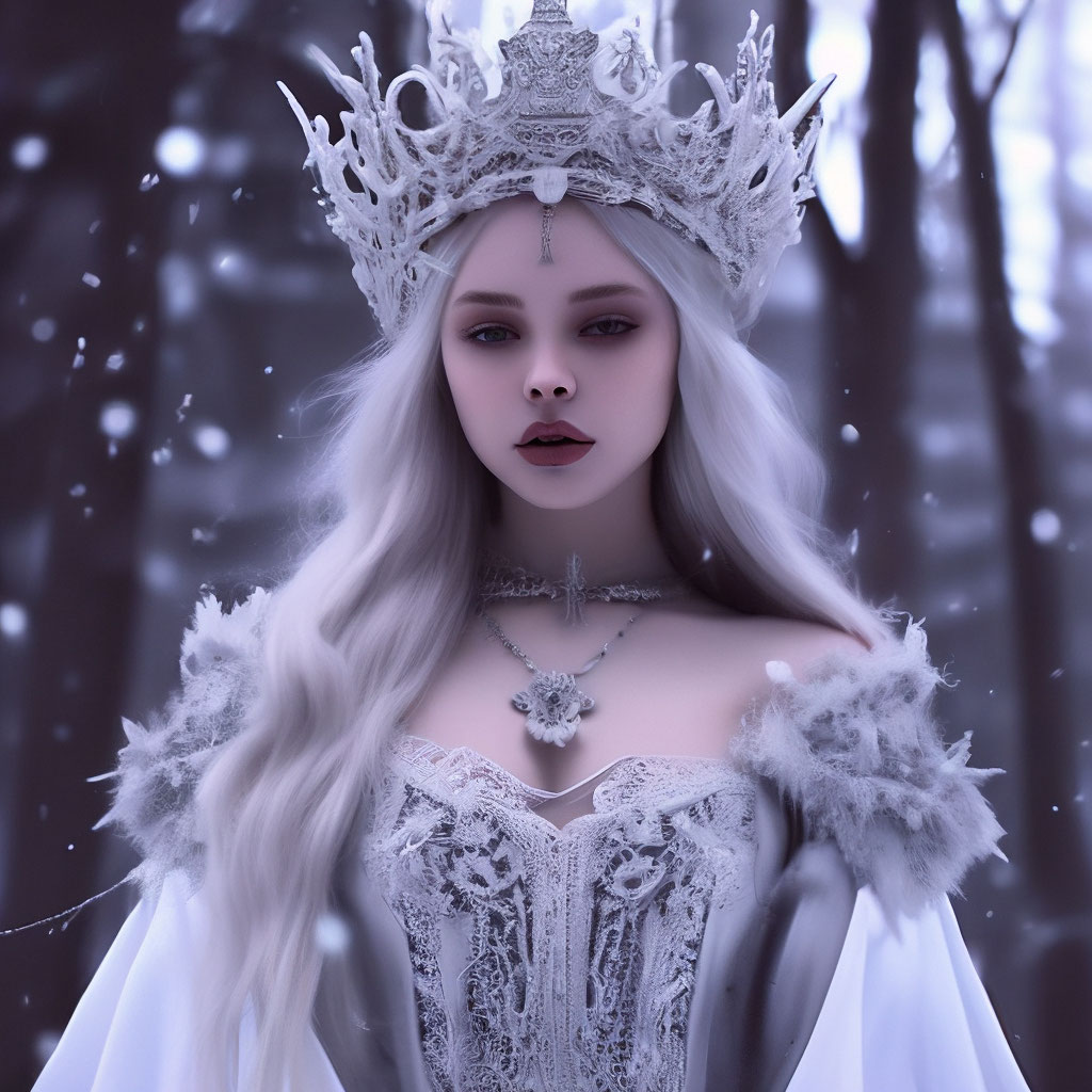 Снежная королева эстетика dark …» — создано в Шедевруме