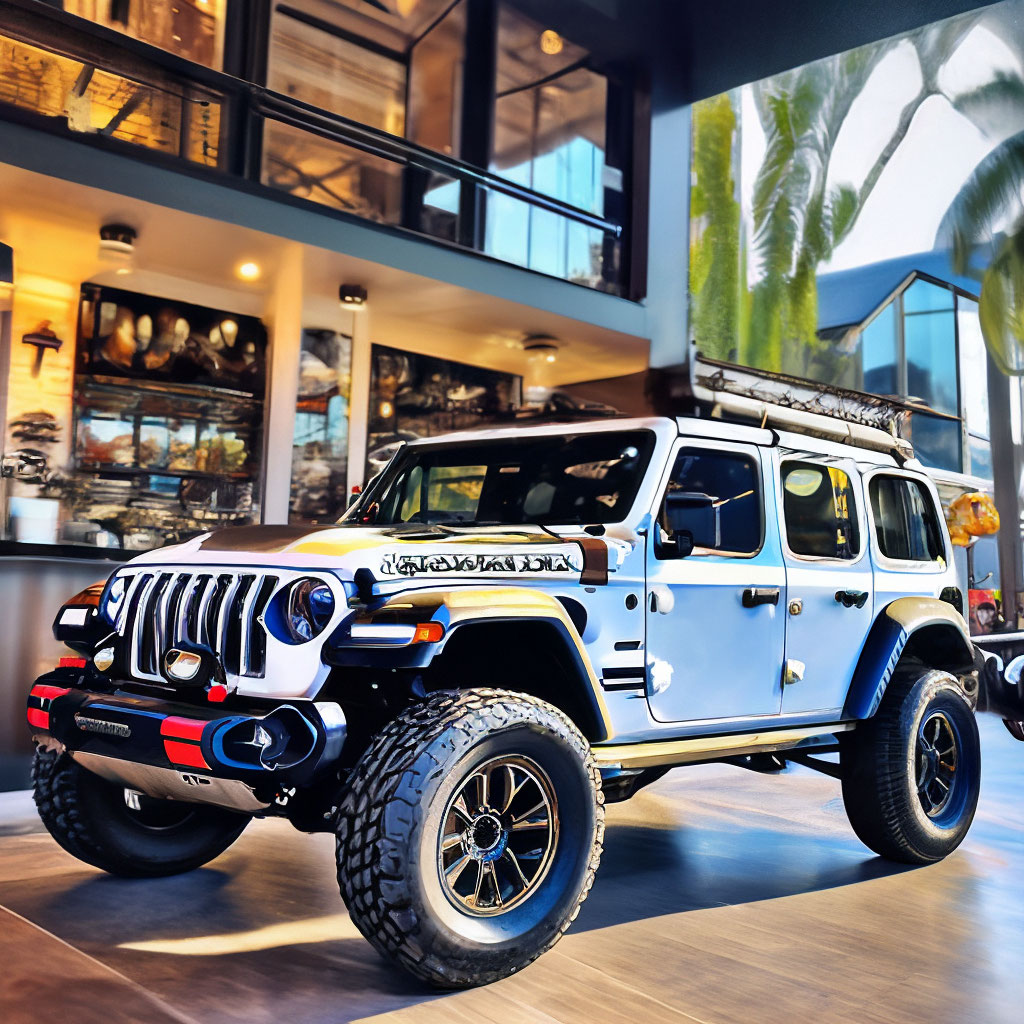 Моя машина Jeep Wrangler …» — картинка создана в Шедевруме