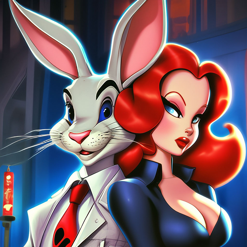 Jessica Rabbit Cartoon Disney Store Roger And Jessica Rabbit 35th
