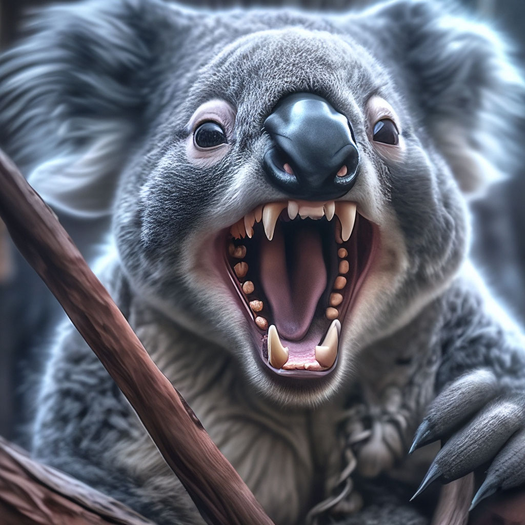 Как выглядит мокрая коала на фото
