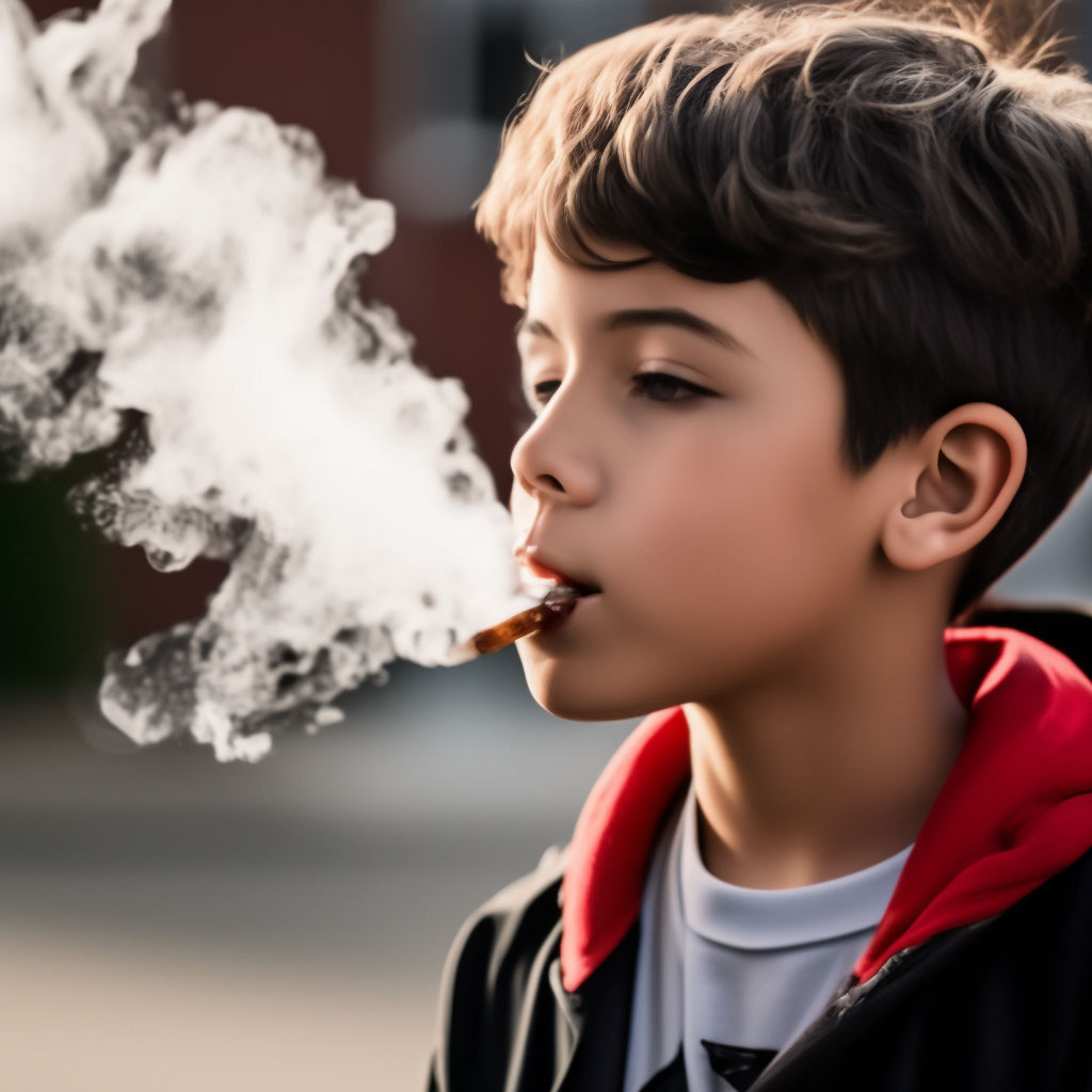Фото Молодой полный мужчина одетый как фея курит сигарету