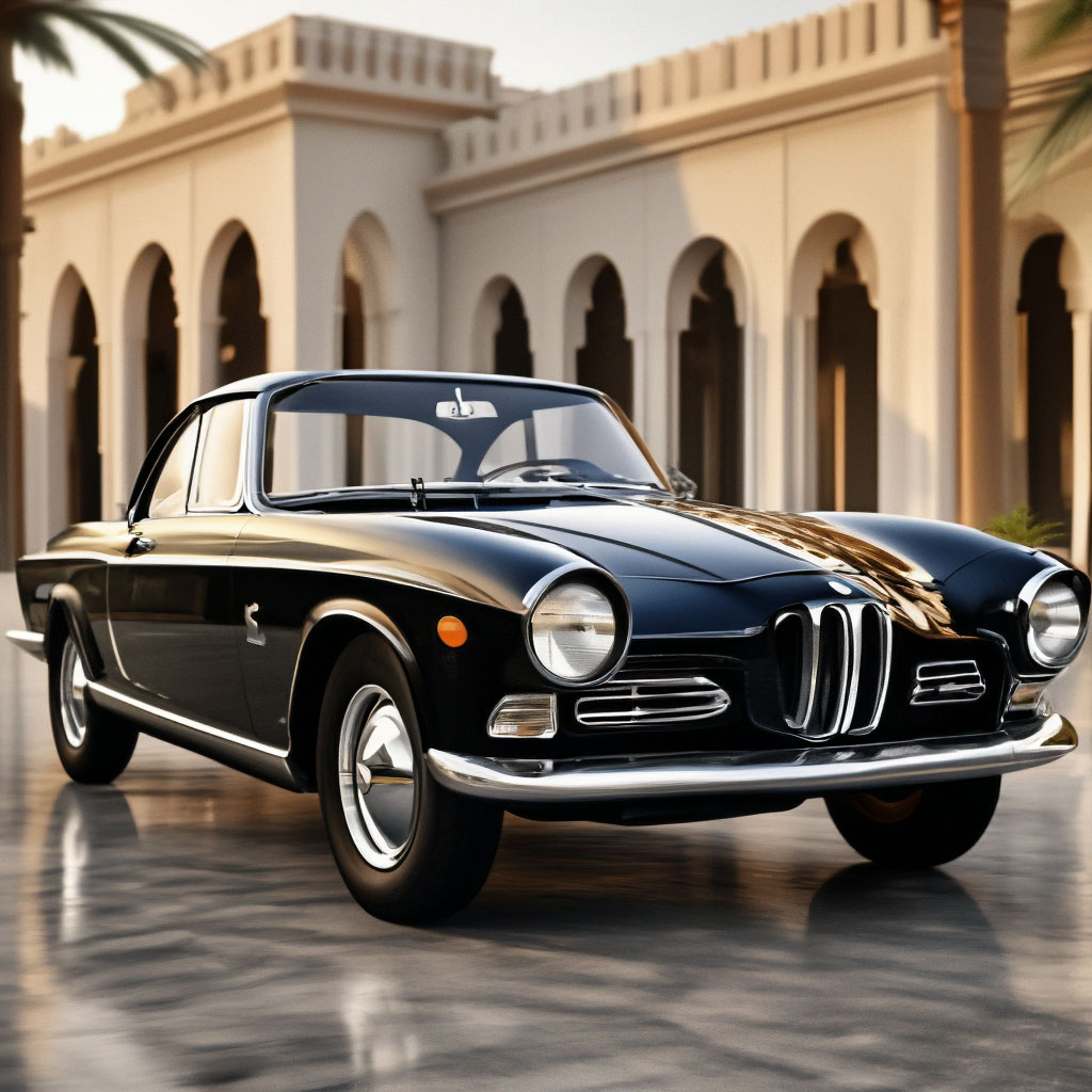 BMW 503 авто 1959 года, в черном цвете, стоит… | BLACKCA…» — Шедеврум