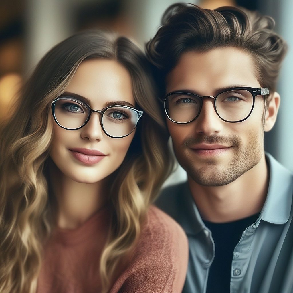 Pretty people with glasses online