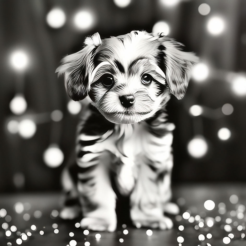 Милейшая сверкающая маленькая собака …» — создано в Шедевруме