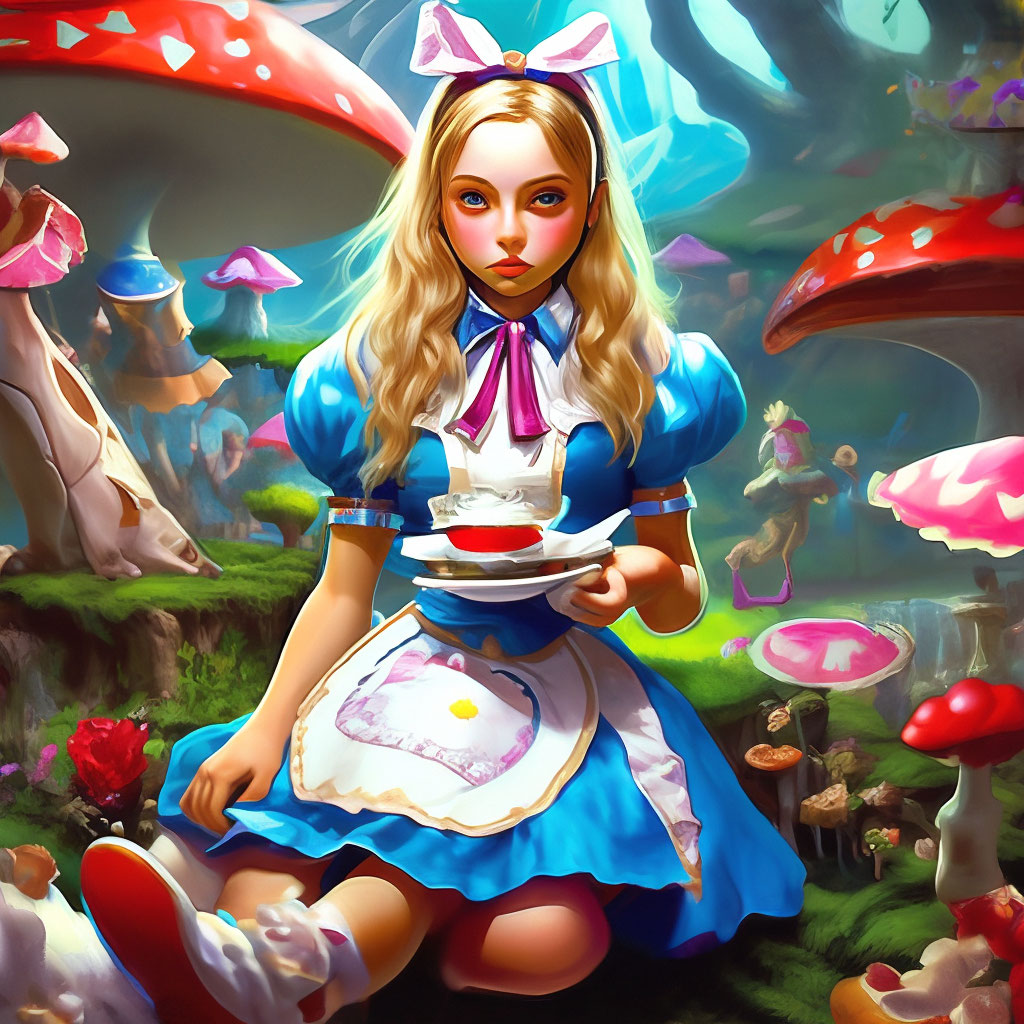 Оформление в стиле Алиса в стране чудес (фотозона, сладкий стол)
