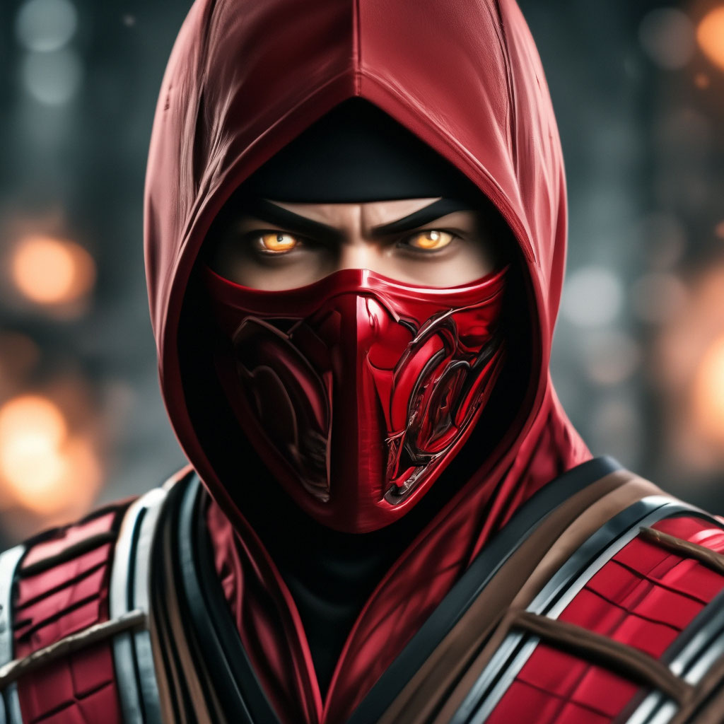 Mortal Kombat Characters Red Ninja Saurian, Mortal Kombat Mobile,