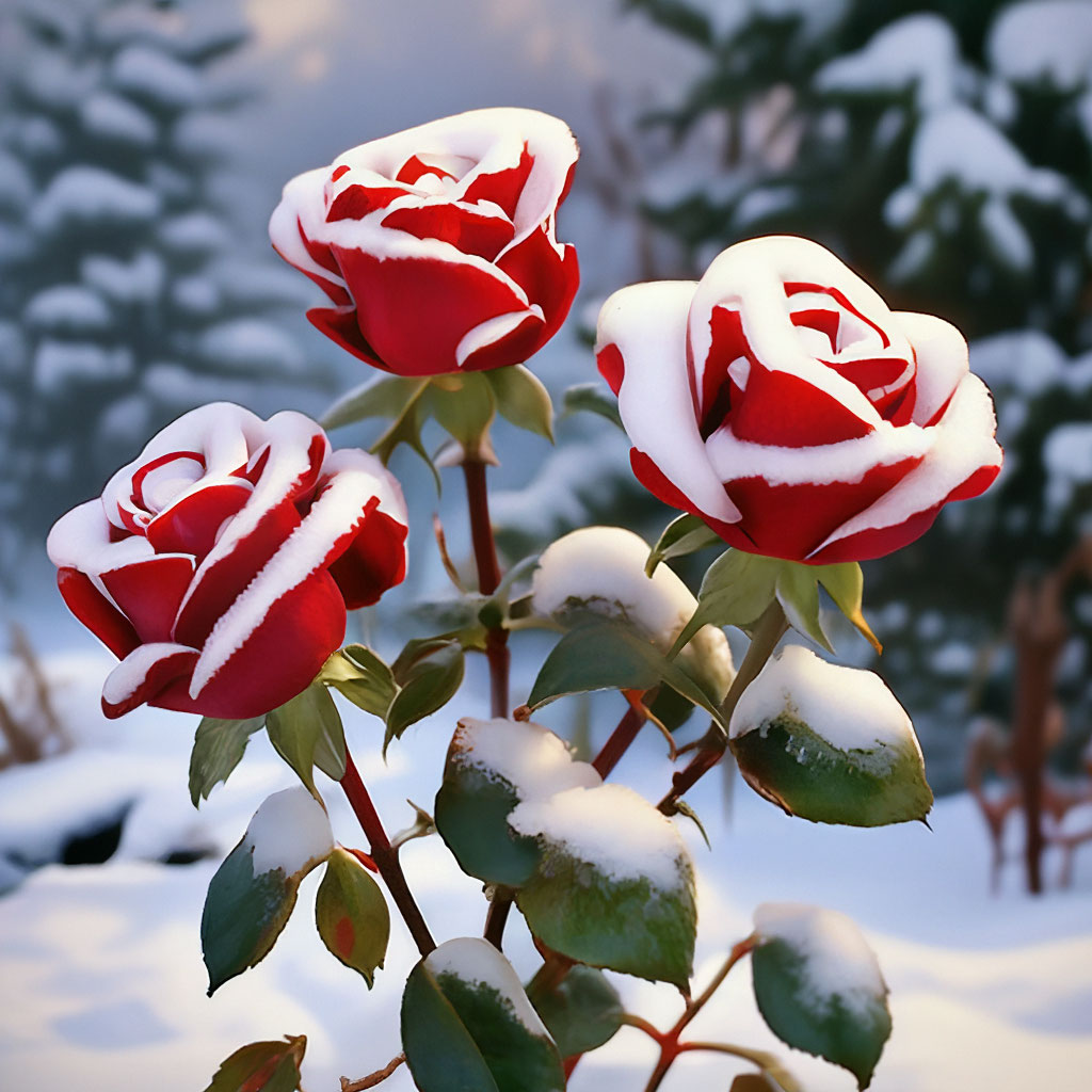 Идеи на тему «Роза на снегу и не только» () | красивые розы, розы, красивые цветы