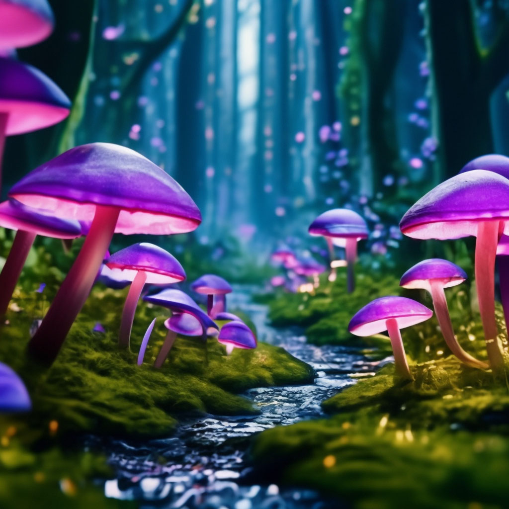 Enchanted fairy forest 🧚🏾‍♀️🧚🏼🧚🏽‍♂️ - AI Generated