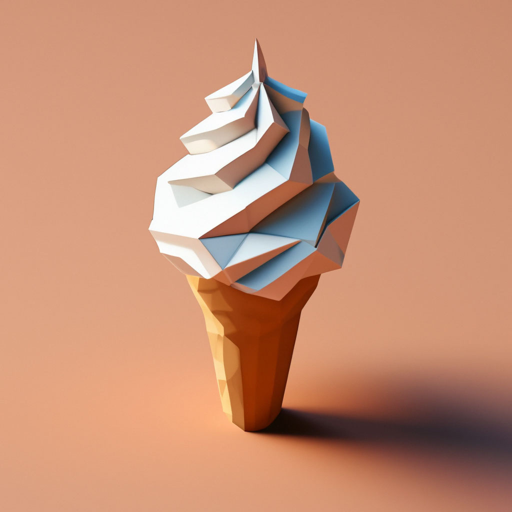 Фруктовое мороженое из бумаги