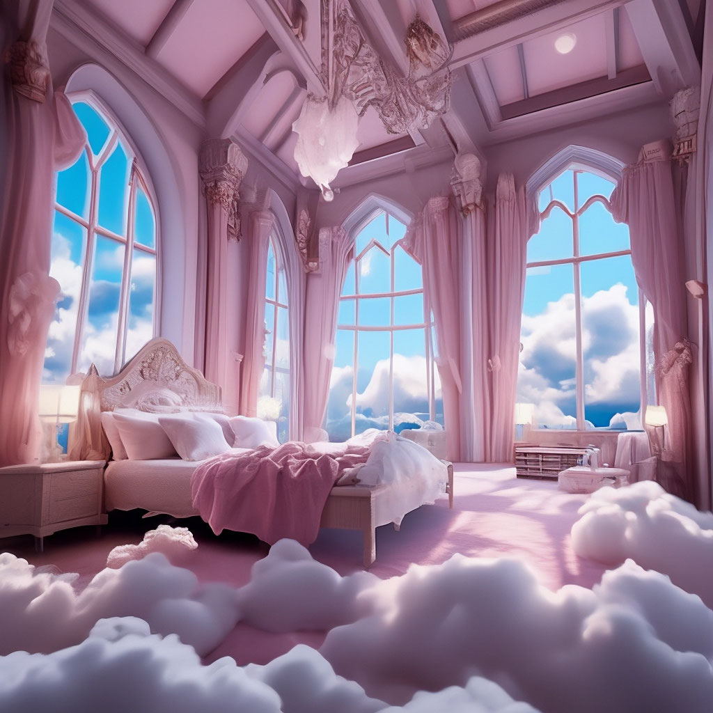 Розовая кровать в интерьере спальни (35 фото)