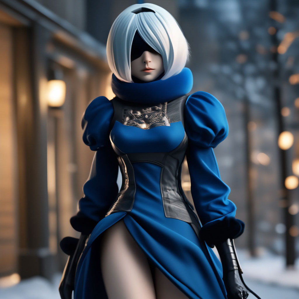 2b blue dress Costumes - NieR Automata Guide