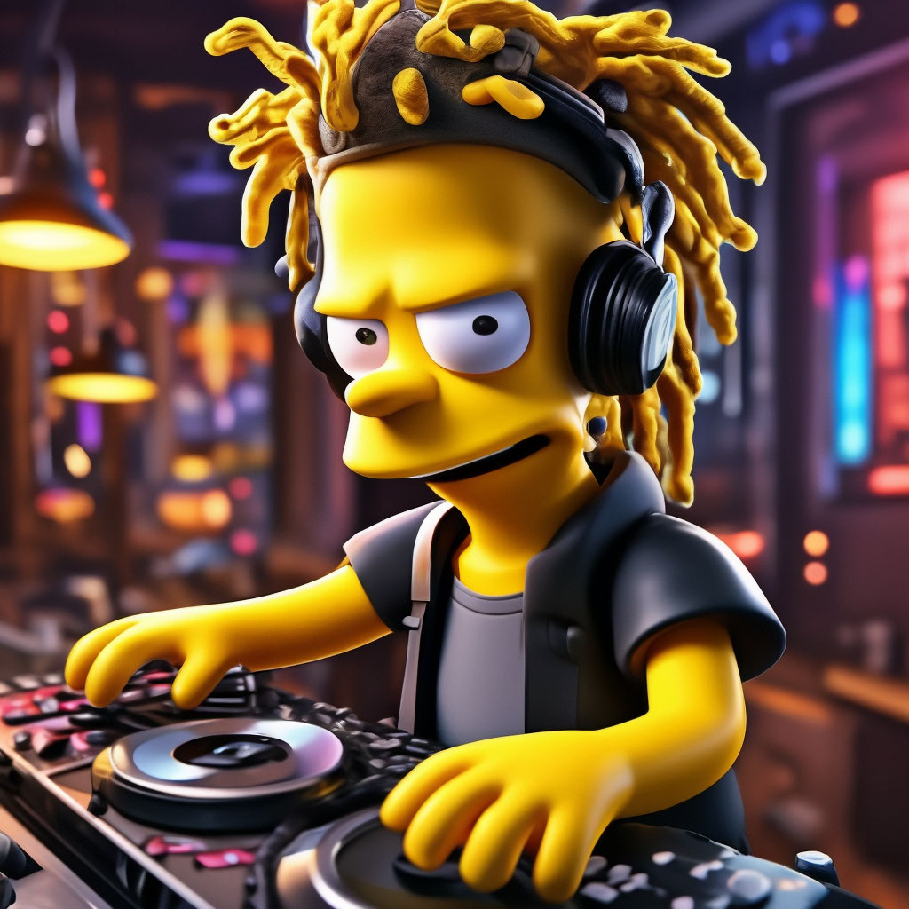 íosluchtaigh Bart Simpson Rapper