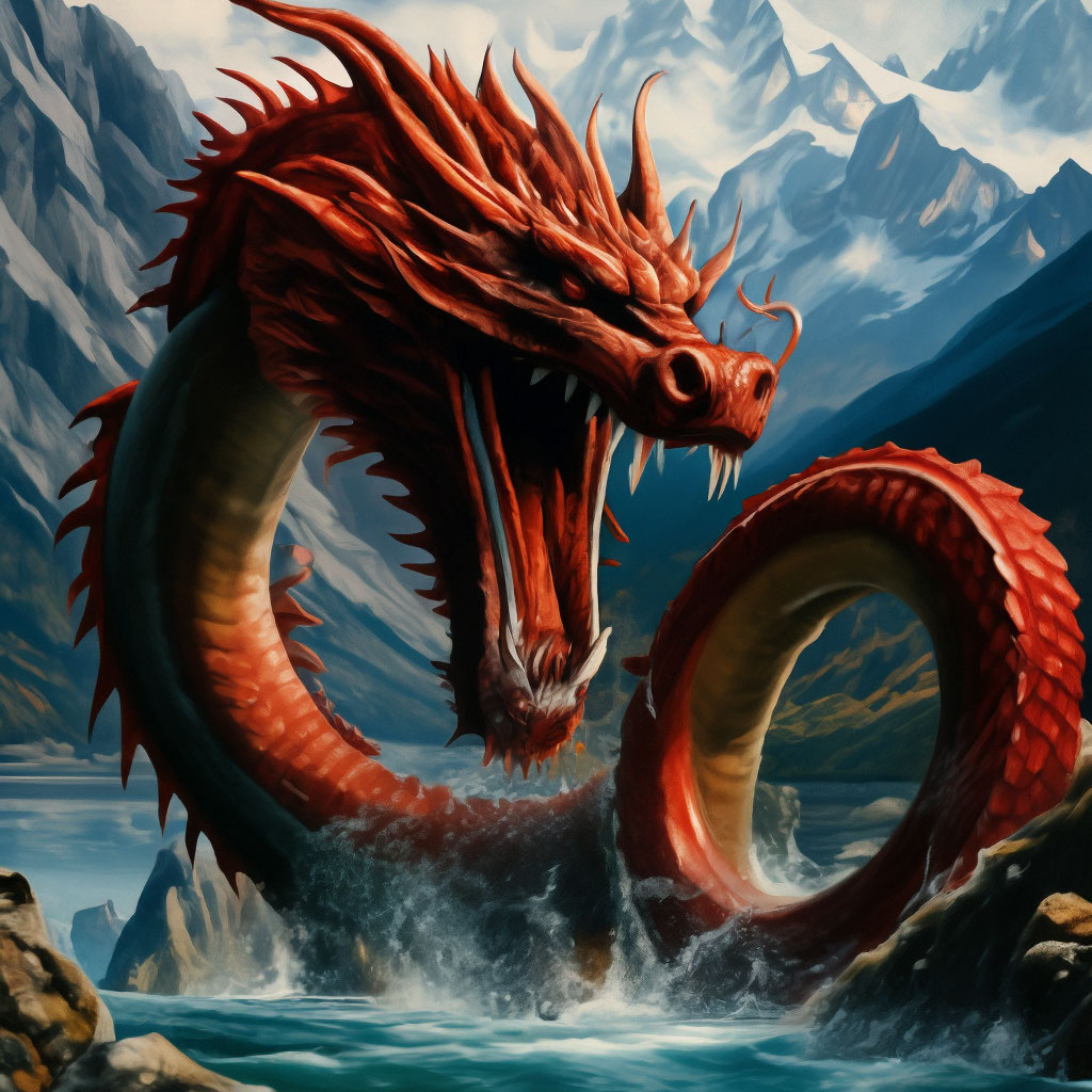 Древний китайский дракон рисунок - 58 фото