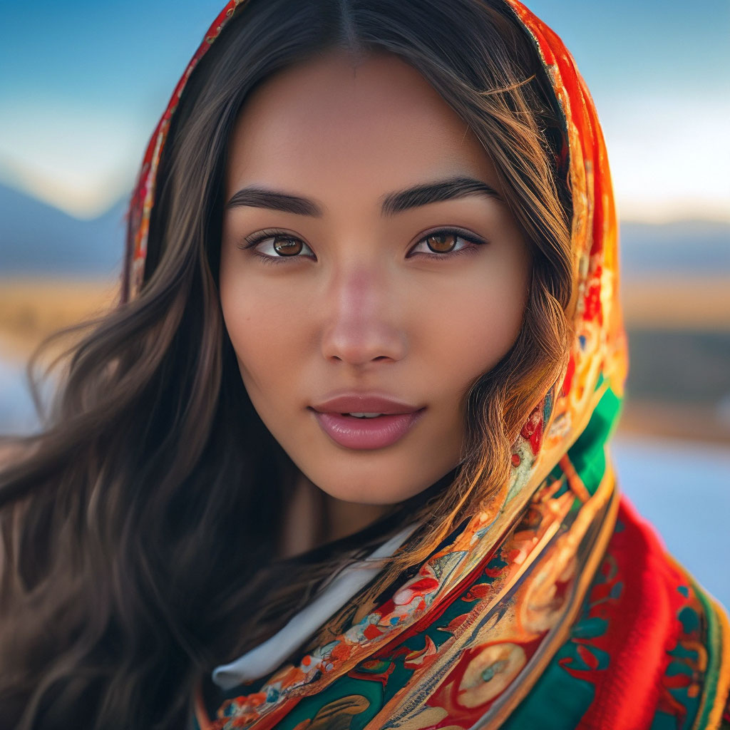 Kyrgyzstan, woman, , aesthetically…