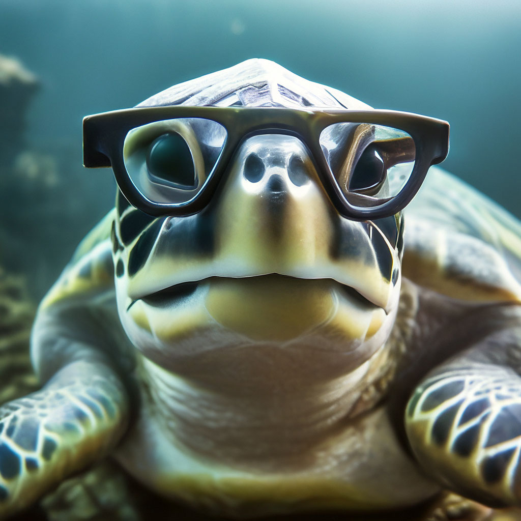 A sea turtle named Natasha with …