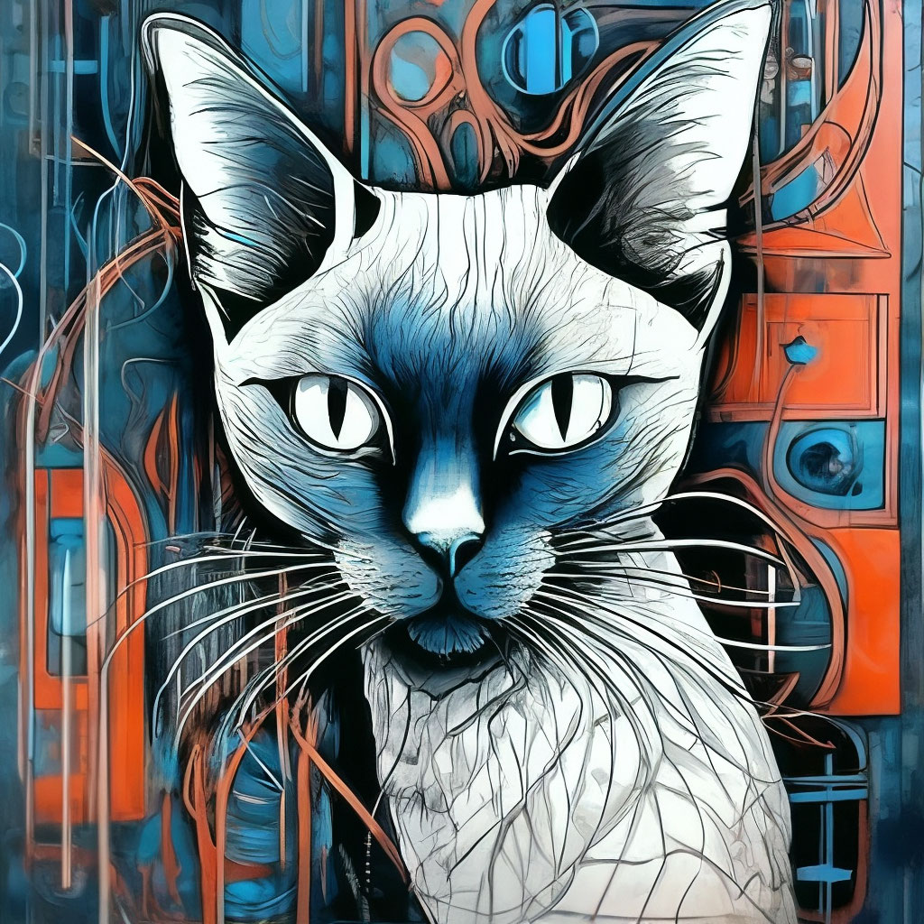 Сиамский котенок рисунок - 78 фото