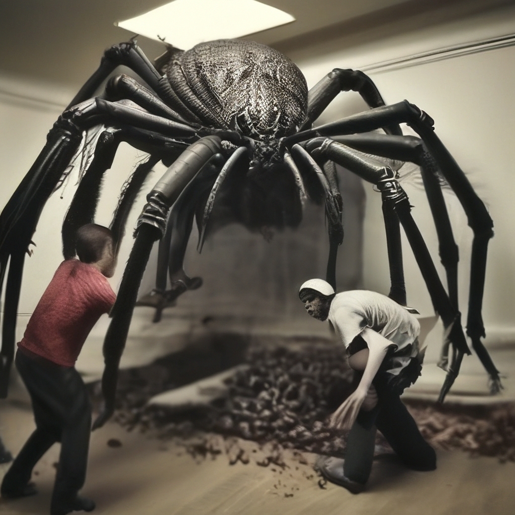 огромный страшный паук