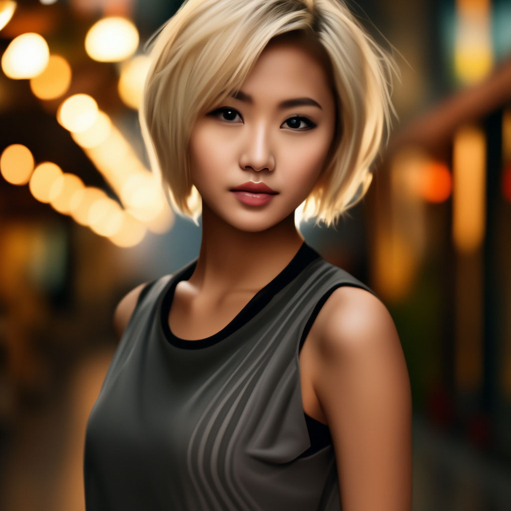 Красивая молодая женщина, азиатка, …» — создано в Шедевруме