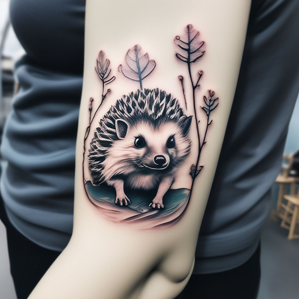 Тату Ёж | ANATOMY TATTOO STUDIO | Дзен