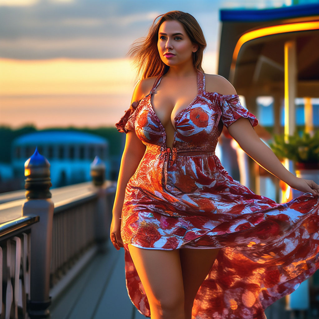 summer dress upskirt Russian woman,unbuttoned dress,very short dress,curvy figure,plus size, buxom,large legs,upskirt,visible …