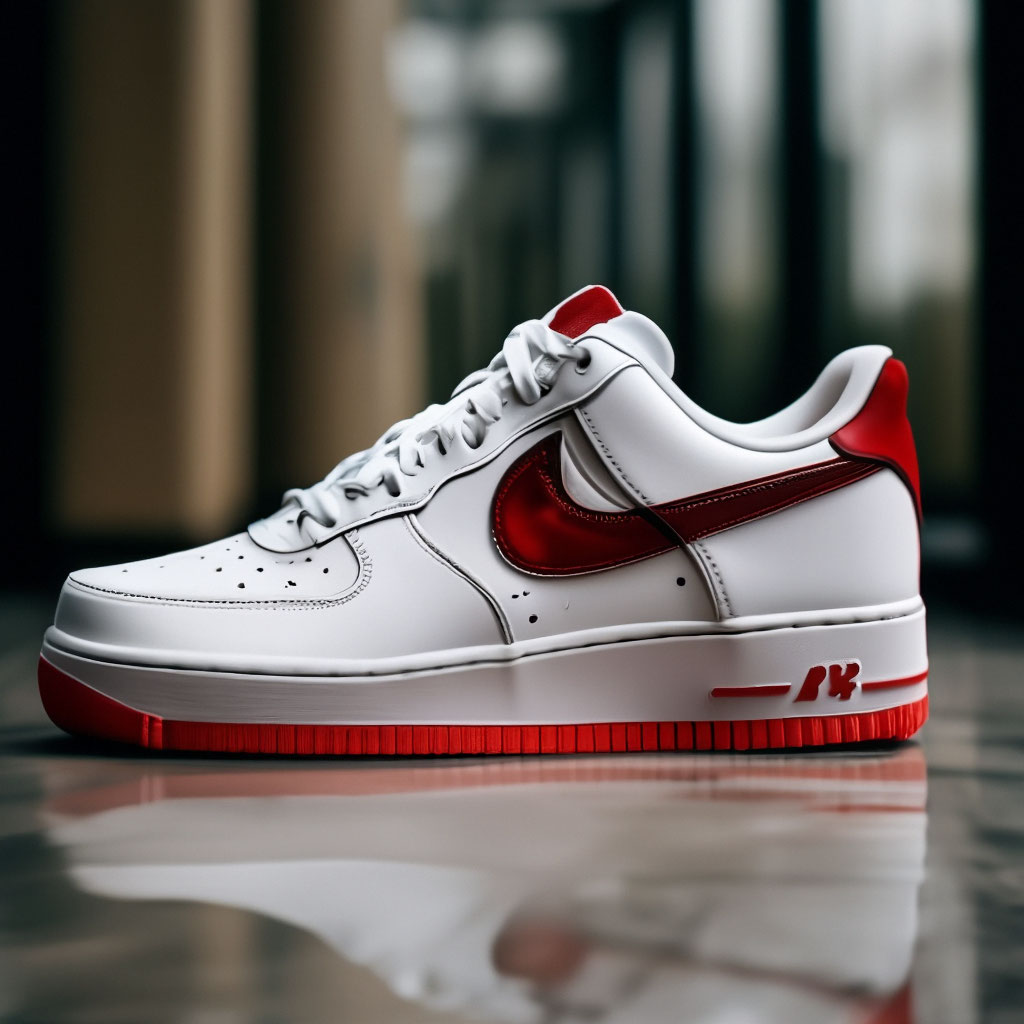 Air force 1 sneakers red best sale