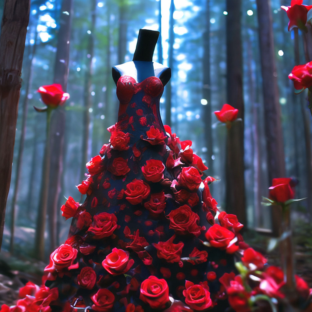 Dress made of roses hotsell