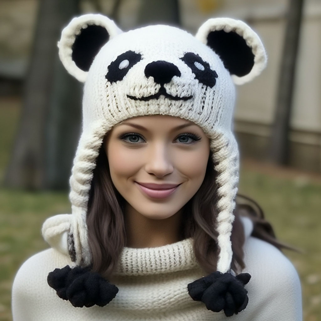 Шапка детская вязанная осень зима Little Panda купить в интернет-магазине Wildberries