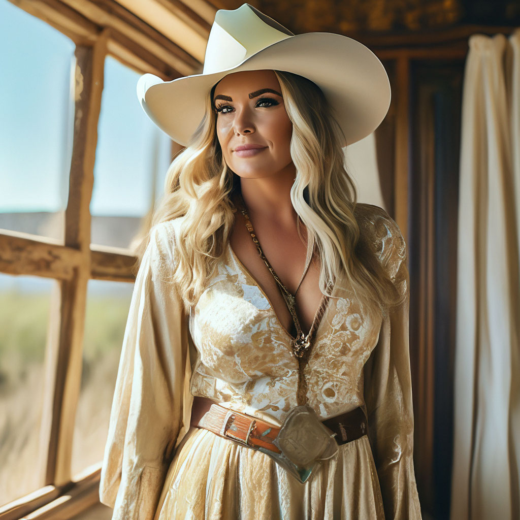 gold cowgirl dress Cowgirl Kim Fields of Gold A-line Dress main image 1