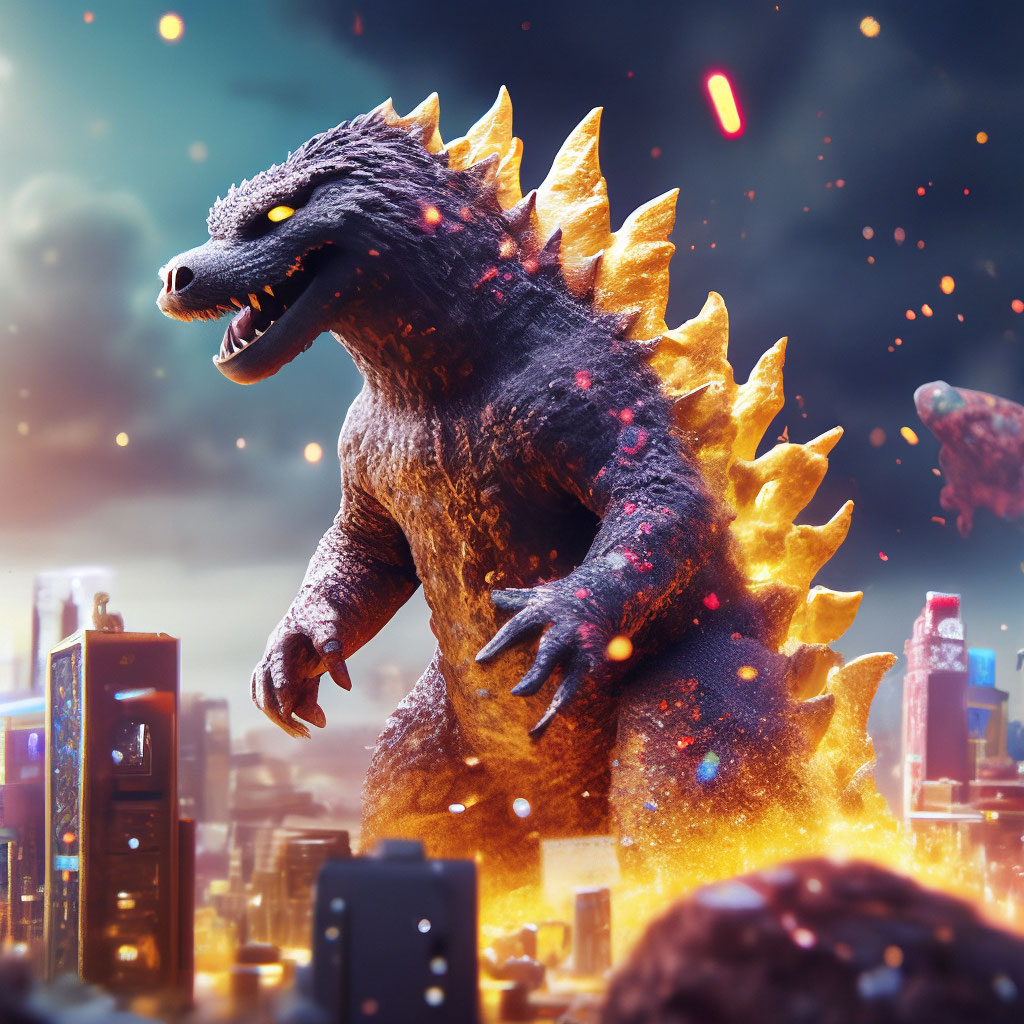 potato GODZILLA daily  — image created in Shedevrum