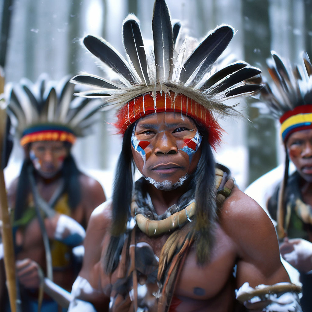 Папуасы из Новой Гвинеи