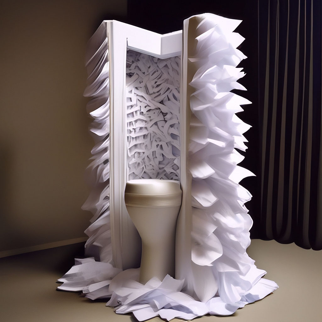 Забавный костюм из туалетной бумаги для взрослых
