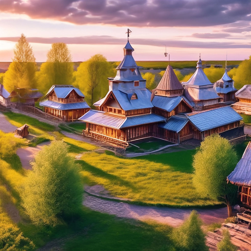 «Усадьба Богословка русская деревня …» — создано в Шедевруме