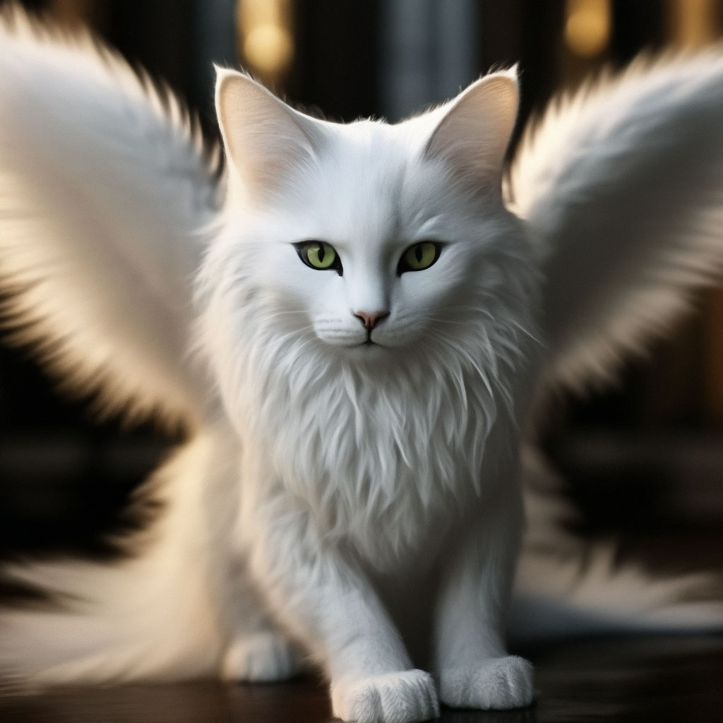 Кот с крыльями. моли, огромные …» — создано в Шедевруме