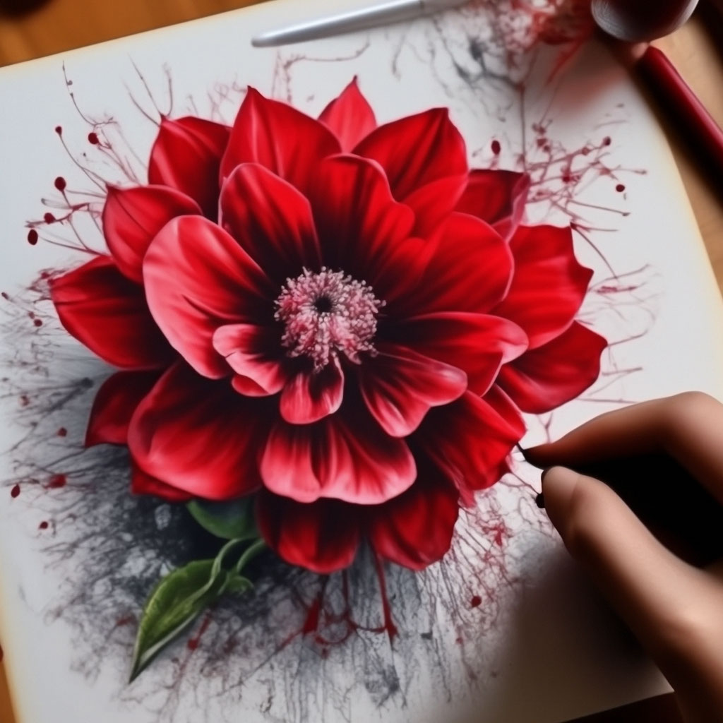 Красный цветок на прозрачном фоне (45 фото) » рисунки для срисовки на автонагаз55.рф