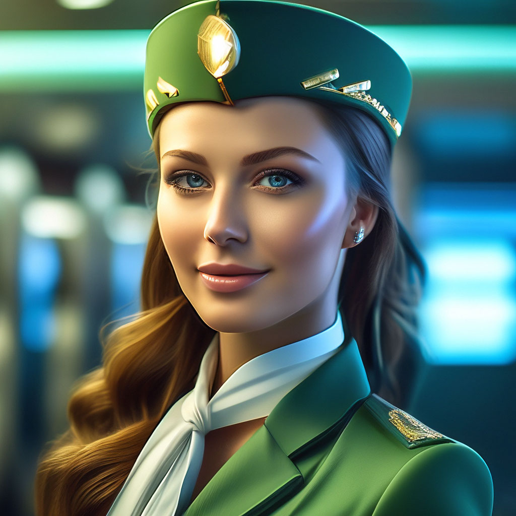 Красивая девушка,стюардесса из Чехии…» — создано в Шедевруме