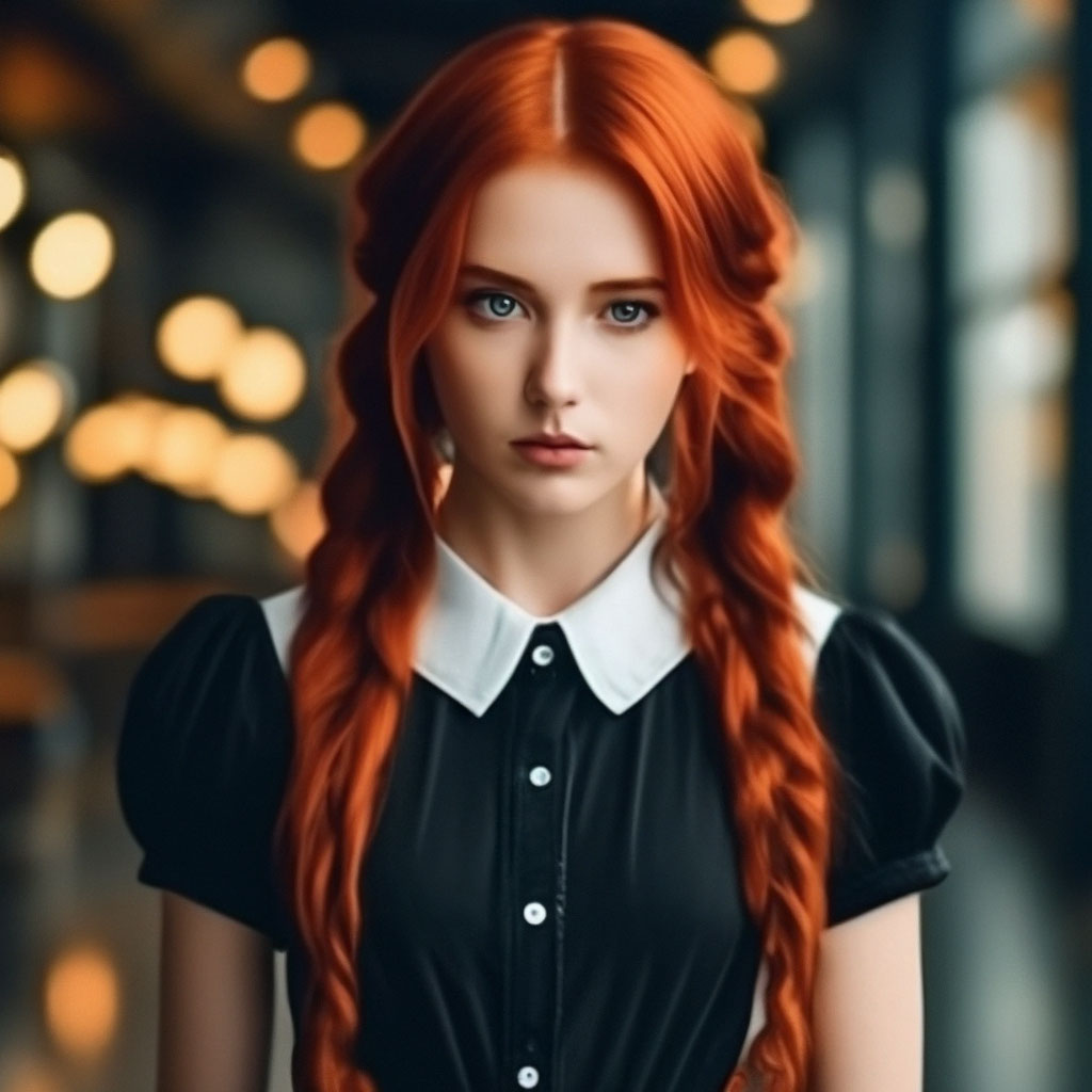 Голая девушка с рыжими волосами