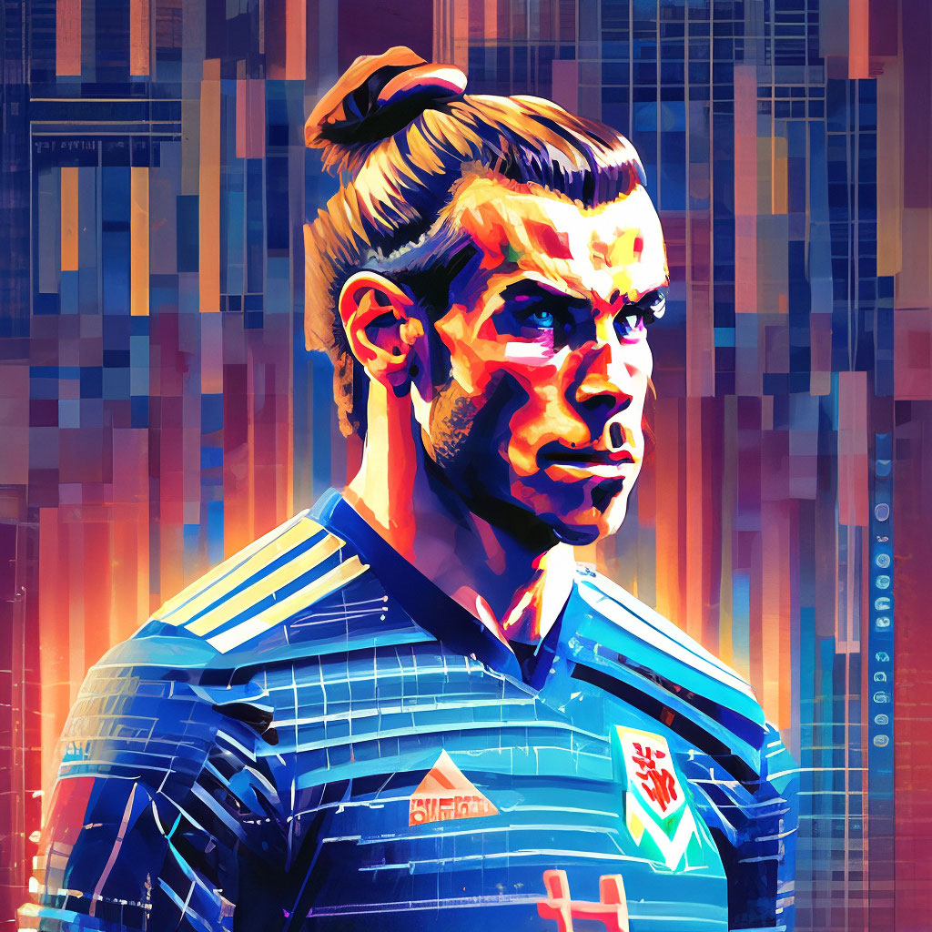 Картина Гарет Бэйл Футболист Реал 40x50 Gareth Bale