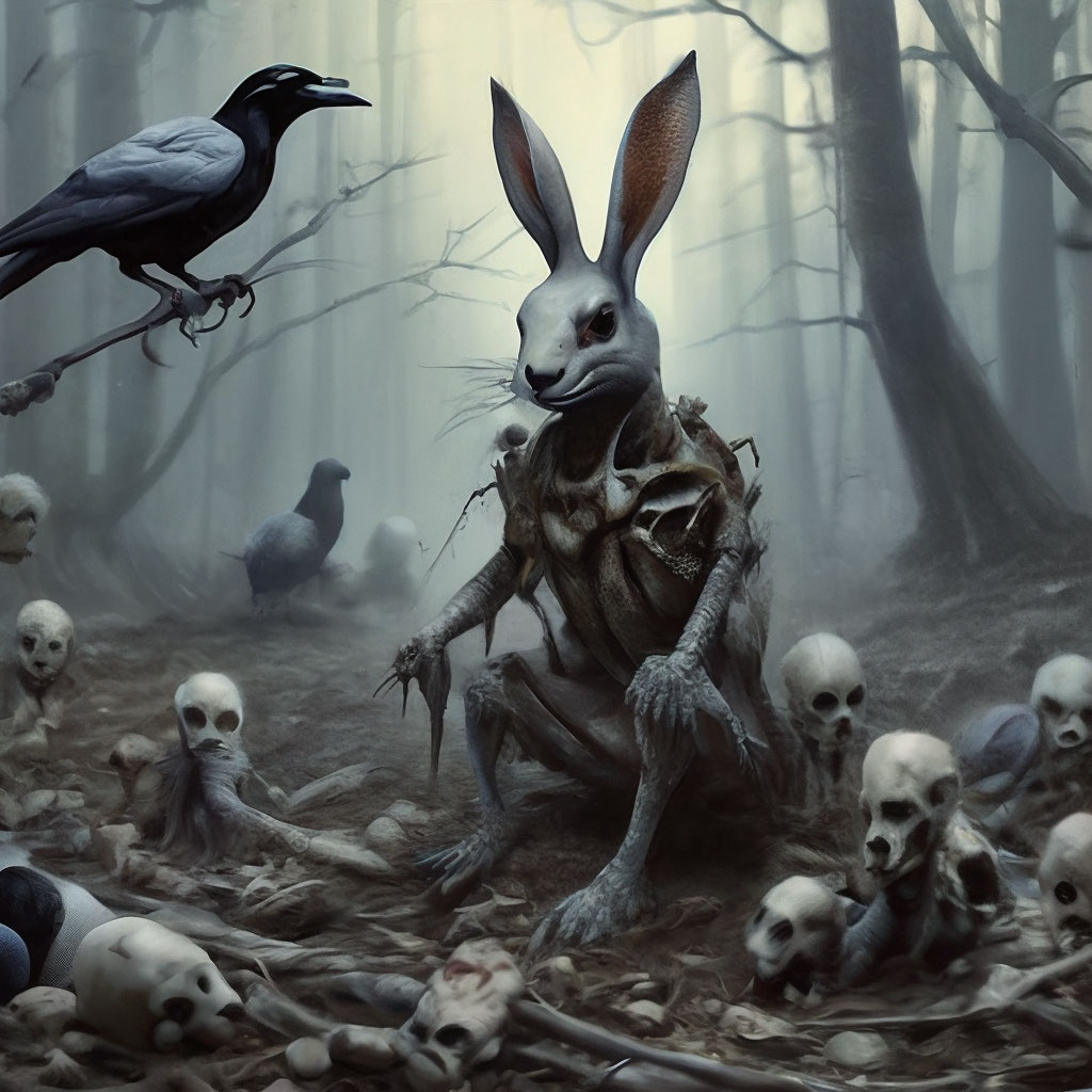 Ещё один экземпляр жутковатого кролика