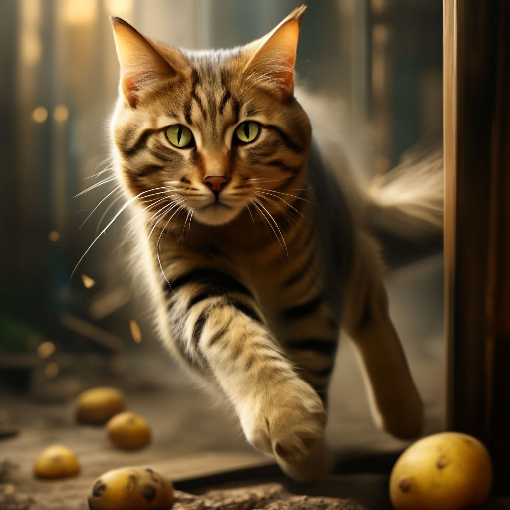 Ловкость кошки, грация картошки» — создано в Шедевруме