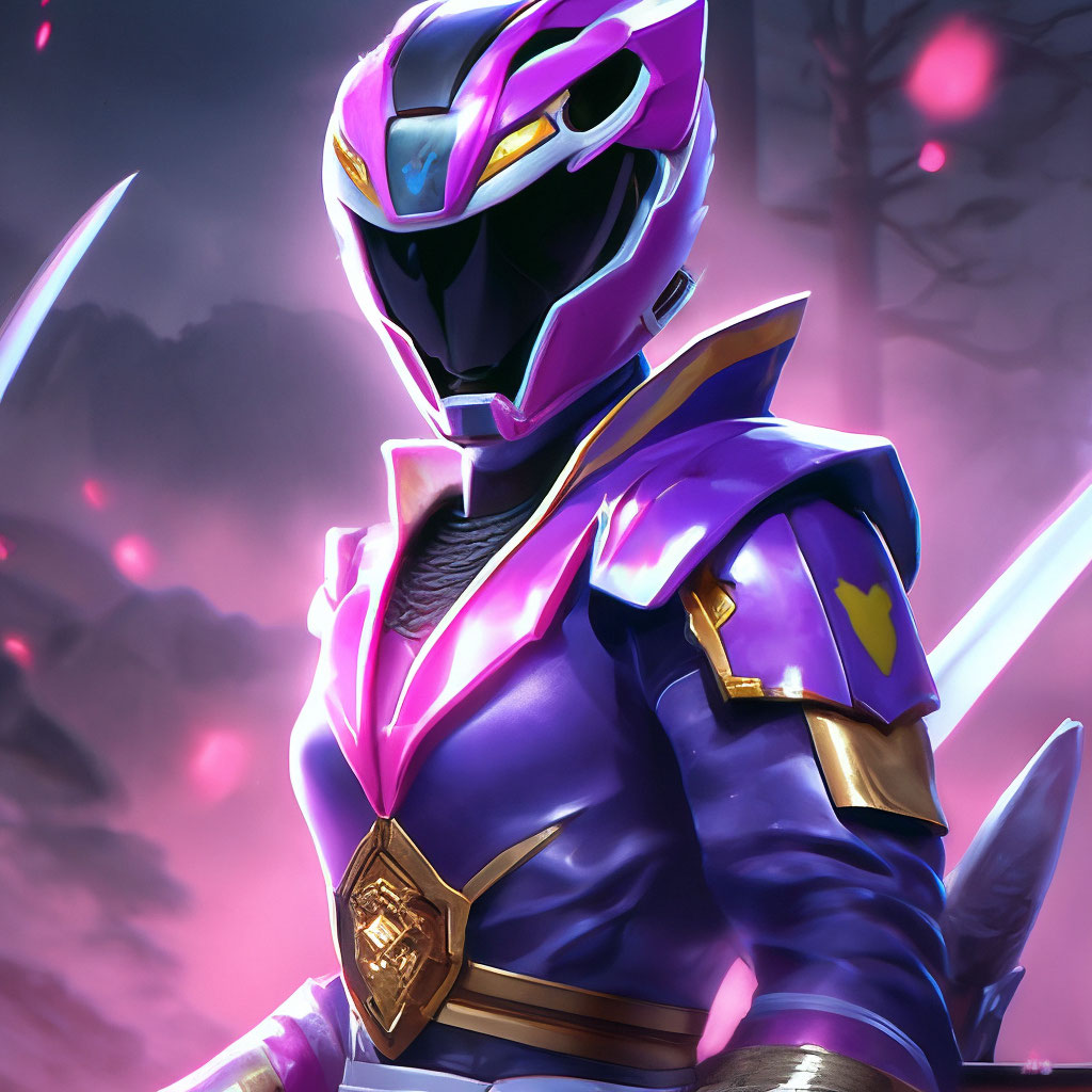 Power Rangers Samurai Purple Ranger Mighty Morphin Purple Ranger By