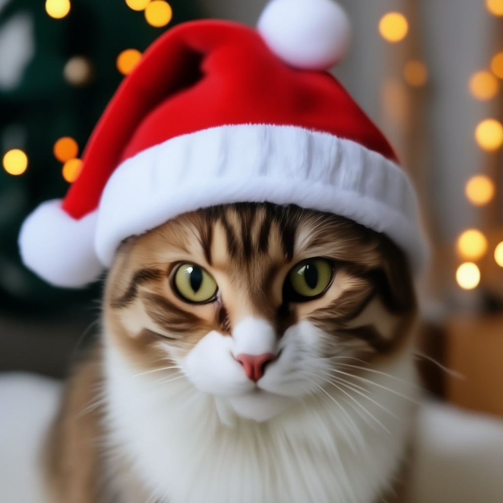 Новогодний кот