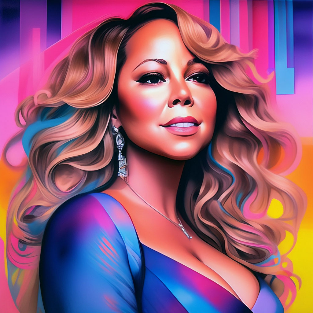 "Mariah Carey. high detail. 