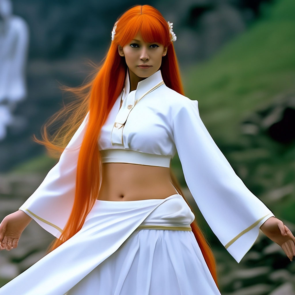 Orihime from Bleach, девушка с …» — создано в Шедевруме