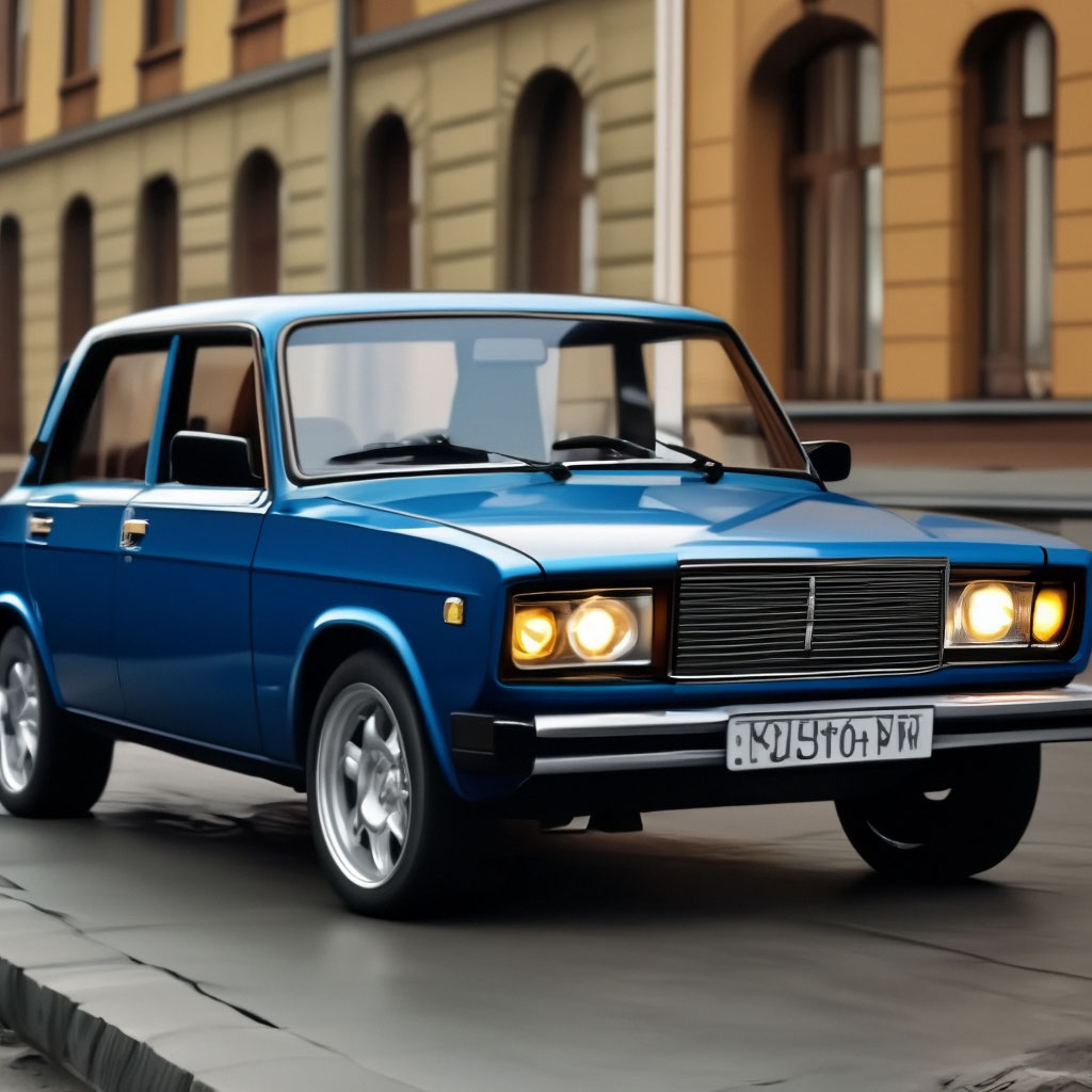 Lada 2107 синий