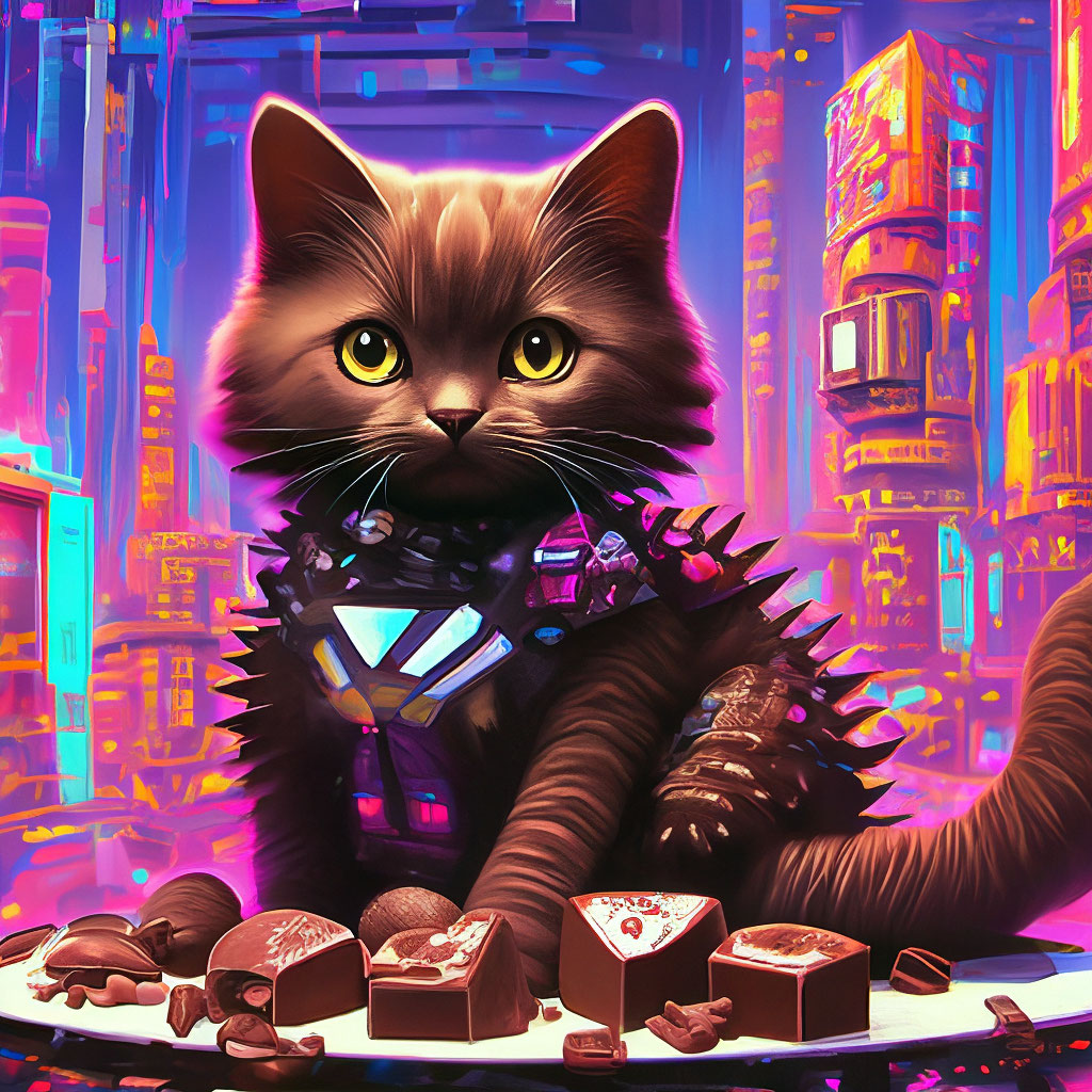Шоколадные коты» — создано в Шедевруме